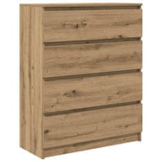 Vidaxl Komoda artisan hrast 80x35x99 cm inženirski les