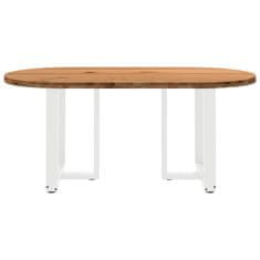 Vidaxl Korak za masažno kad bel 100x50x50,5cm poli ratan/trden akacija
