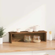 Vidaxl Kuhinjsko stojalo ki ga je mogoče zlagati star les 60x15x16 cm