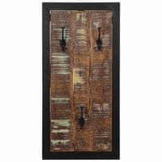 Vidaxl Plaščni obešalnik Multicolor 40x2x80 cm masivni les obnovljen