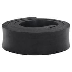 Vidaxl Gumijasti rob za snežni plug črn 200x10x2 cm