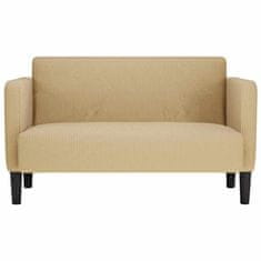 Vidaxl Loveseat kavč svetlo zelena siva 109 cm velur tkanina