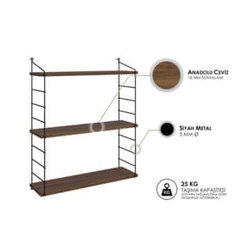 Woody Fashion Stenska polica