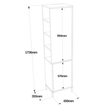 Woody Fashion Večnamenska omara