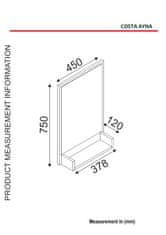 Woody Fashion Dekorativno leseno ogledalo