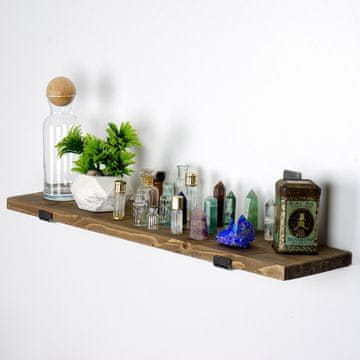 Woody Fashion Dekorativna lesena stenska polica, LAM010