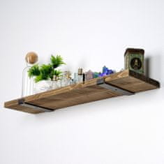 Woody Fashion Dekorativna lesena stenska polica, LAM010
