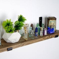 Woody Fashion Dekorativna lesena stenska polica, LAM010