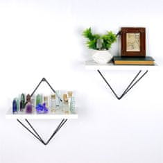 Woody Fashion Dekorativna lesena stenska polica, WR060