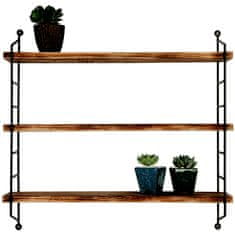 Woody Fashion Dekorativna lesena stenska polica, WR088