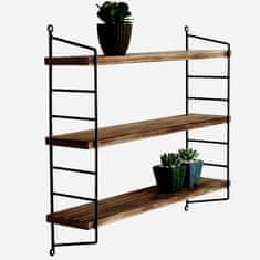 Woody Fashion Dekorativna lesena stenska polica, WR088