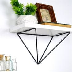 Woody Fashion Dekorativna lesena stenska polica, WR060