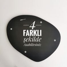 Woody Fashion Dekorativno ogledalo, Gusto Mirror - črno