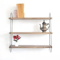 Woody Fashion Dekorativna lesena stenska polica, WR041