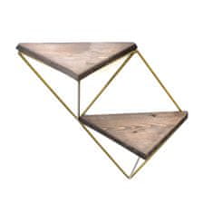 Woody Fashion Dekorativna lesena stenska polica, WR075