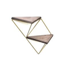 Woody Fashion Dekorativna lesena stenska polica, WR075