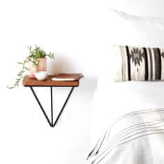 Woody Fashion Dekorativna lesena stenska polica, WR037