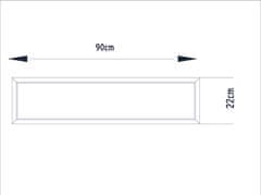 Woody Fashion Dekorativno ogledalo iz ivernih plošč, Frida - belo