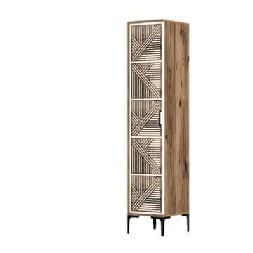 Woody Fashion Garderobna omara, Kumsal P - oreh, bela