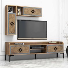 Woody Fashion Garnitura pohištva za dnevno sobo, Samba - modra