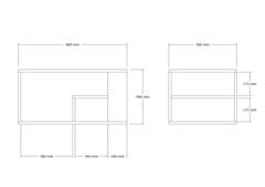 Woody Fashion Miza za kavo, Eros - hrast