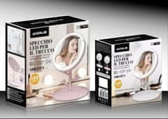 Aorlis Polnilno LED Ogledalo z Osvetlitvijo 17,5cm Type-C - Roza