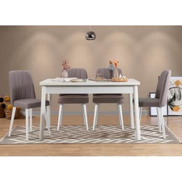 Woody Fashion Komplet mize in stolov (5 kosov)