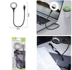TekOne USB Prilagodljiva LED svetilka za delo z Računalnikom ali Branje