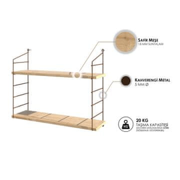 Woody Fashion Stenska polica