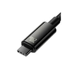 BASEUS Tungsten Gold kabel, USB-C - USB-C, 240W, črn (CAWJ040101)