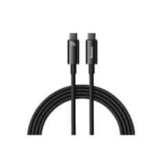 BASEUS Tungsten Gold kabel, USB-C - USB-C, 240W, črn (CAWJ040101)