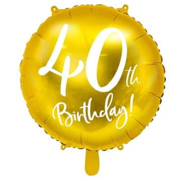 Moja zabava Balon Gold 40 let