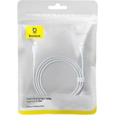 BASEUS Pudding kabel, USB-C na Lightning, PD, 20W, 2m, bel (P10355701221-01)