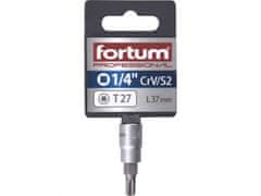 Fortum Vtična glava 1/4" TORX konica, T 27, L 37mm