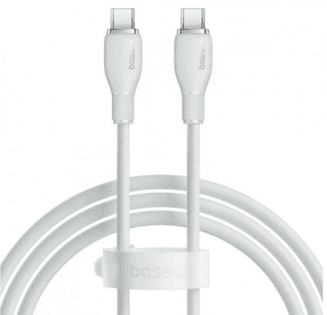 BASEUS Pudding kabel, 1,2m, USB-C-USB-C, 100W, bel (P10355702221-00)