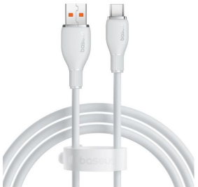 BASEUS Pudding kabel, USB-C, 100W, 1,2m, bel (P10355703221-00)