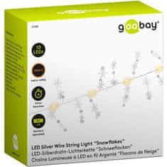 Goobay srebrna žična svetilka "snežinke" LED trak
