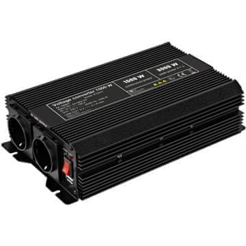 Goobay 12V-230V DC/AC USB-5V 1500W pretvornik inverter napajalnik