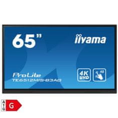 iiyama ProLite TE6512MIS-B3AG 65" (165,1cm) 24/7 UHD IPS na dotik / interaktivni črni zaslon