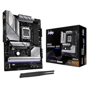 ASRock B850 LiveMixer WiFi AM5 4xDDR5 ATX osnovna plošča