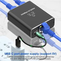 No Name Gigabit Ethernet 1 na 2 RJ45 LAN mrežni razdelilec splitter