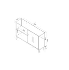 Woody Fashion Konzola