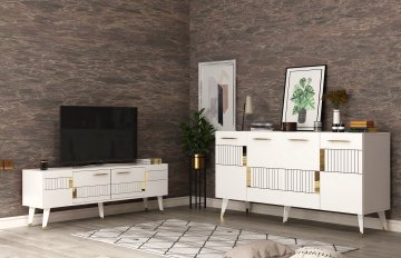 Woody Fashion Komplet pohištva za dnevno sobo