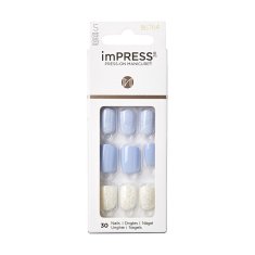 KISS Samolepilni nohti imPRESS Nails Lavender Whisper 30 kosov