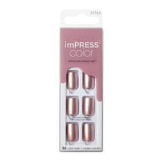 KISS Samolepilni nohti imPRESS Color Paralyzed Pink 30 kosov