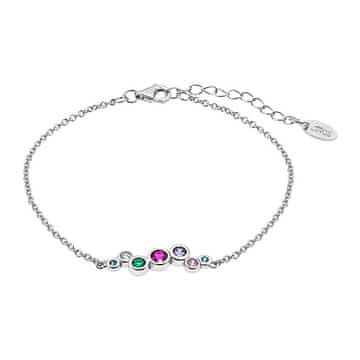 Lotus Silver Sodobna srebrna zapestnica z bleščečimi cirkoni LP1979-2 / 2