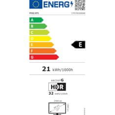 Philips Zaslon 27E1N1600AE/00 27" 2560x1440 QHD IPS LED 100Hz / 1ms MPRT (črn)