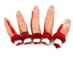 Korbi Set Halloween Umetni Prsti z Krvjo 5 Kos KORBI