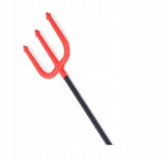 Korbi Halloween Trizob za Kostum - 100cm Rdeče-Črn
