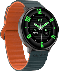Canyon Jacky pametna ura, Bluetooth, 200 mAh, zelena/oranžna (CNS-SW69BG)